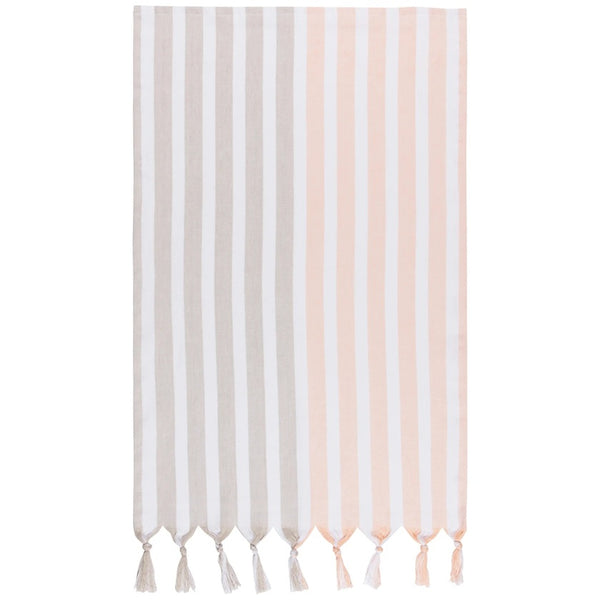 Dove Gray Stripe Towel