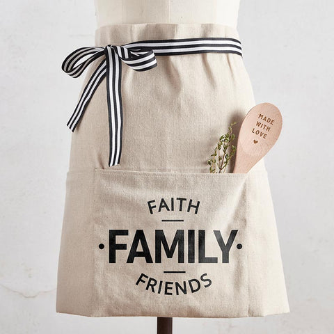 Faith & Family Half Apron