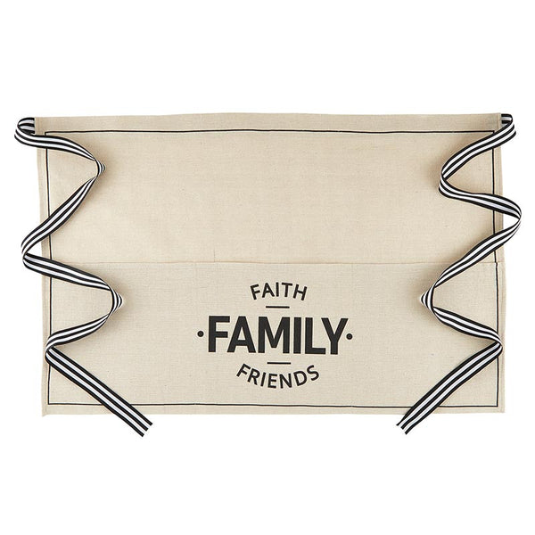 Faith & Family Half Apron