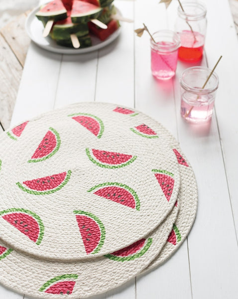 Watermelon Braided Placemat