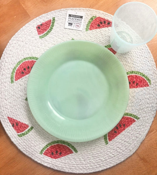 Watermelon Braided Placemat